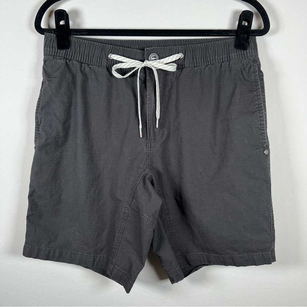 Vuori Athleisure Ripstop Elastic Waist Shorts Gray Medium